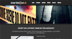 Desktop Screenshot of krimi-lektorat.de