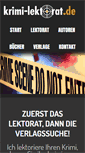 Mobile Screenshot of krimi-lektorat.de